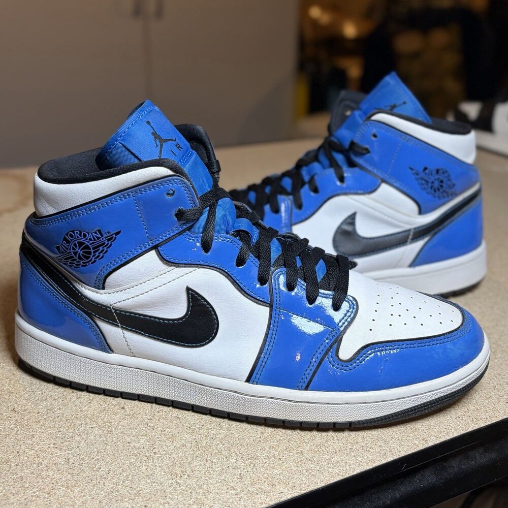 Nike Air Jordan 1 Mid Se "Signal Blue" Size 11 Men’s (DD6834-402) VTG OG RARE MJ